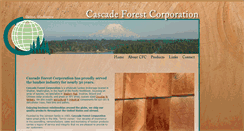 Desktop Screenshot of cascadeforestcorporation.com